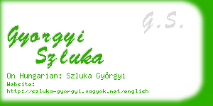 gyorgyi szluka business card